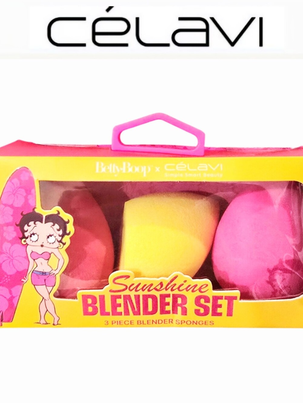 Celavi X Betty Boop Sunshine Blender Set 3-PC Blender Sponges